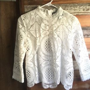 NWR James Caviello Medallion Laced Top
